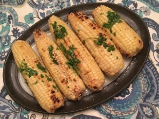 Grilled Corn with Lime Cilantro Butter Recipe