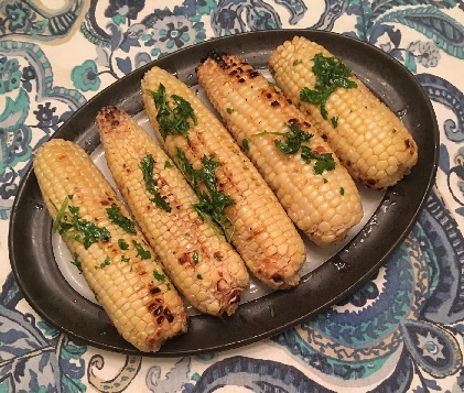 Grilled Corn with Lime Cilantro Butter Recipe
