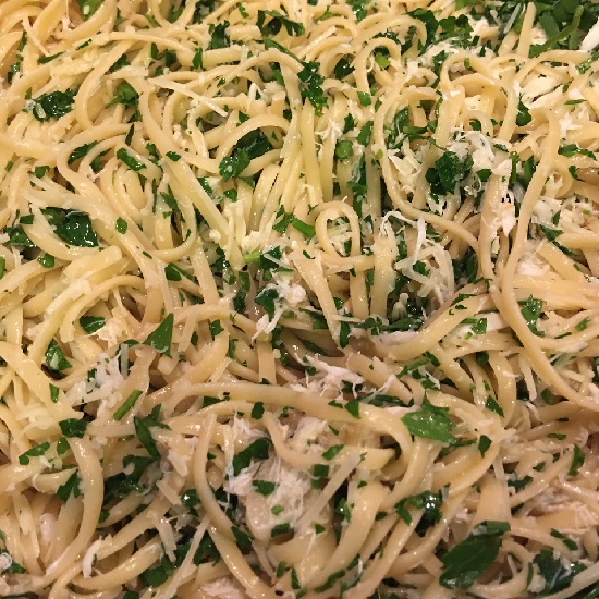 Crab Linguine Recipe - GreatChefRecipes.com