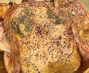 Lemon Garlic Rosemary Roasted Chicken recipe