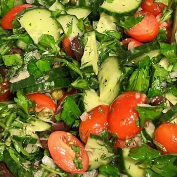Greek Cucumber and Tomato Salad Recipe